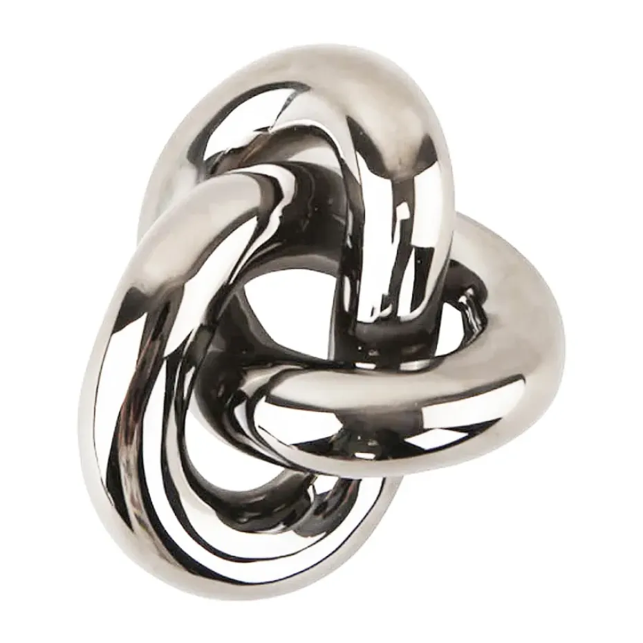 Adorno Knot Table small, Light Silver