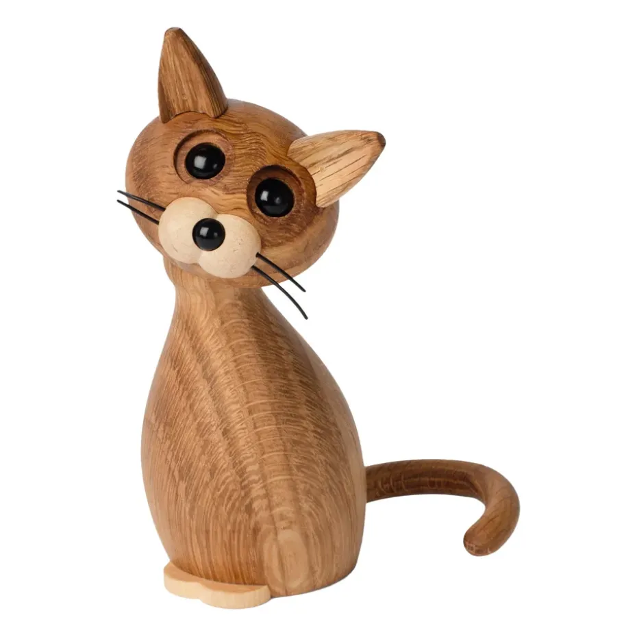 Adorno Lucky gato, Roble