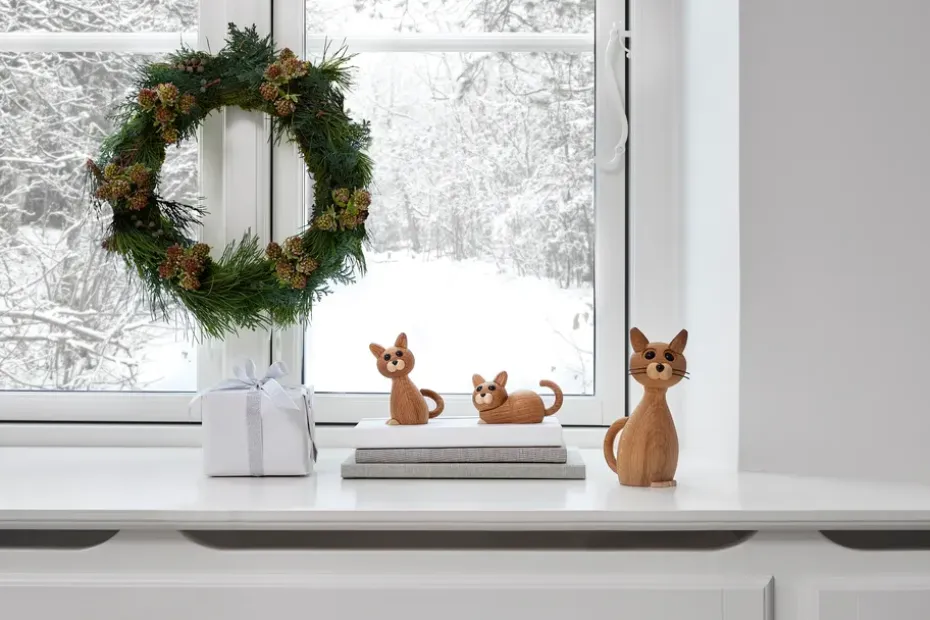 Adorno Lucky gato, Roble