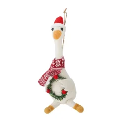 Adorno navideño Arlo 22 cm, Blanco