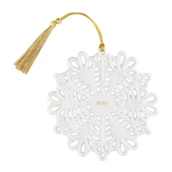 Adorno navideño, copo de nieve Christmas Classics, Blanco