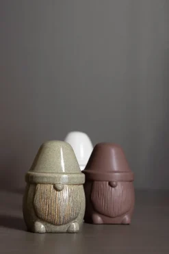 Adorno navideño Mister Santa Ø9.5 cm, Maroon