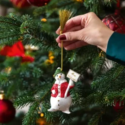 Adorno navideño, muñeco de nieve Christmas Classics, Blanco