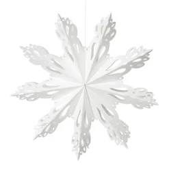 Adorno navideño Snowflake White, Ø30 cm