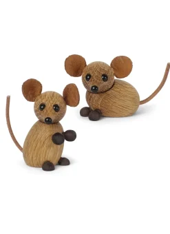 Adorno The country mouse ratón, Roble