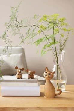 Adorno The country mouse ratón, Roble