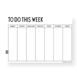 Agenda semanal Design Letters, A4