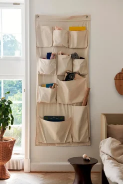 Almacenaje de pared Canvas wall pockets, 70x160 cm
