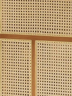 Aparador Air low, Roble, ratán