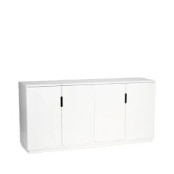 Aparador Aoko 77x160 cm, Lacado blanco