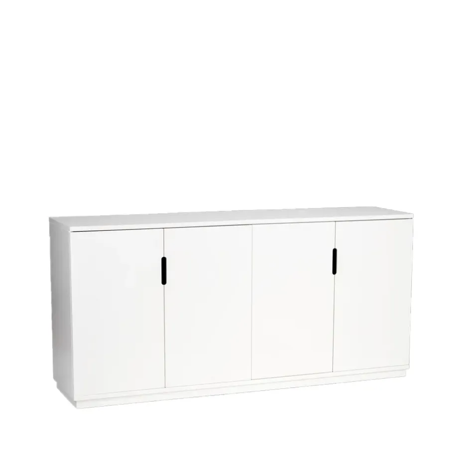 Aparador Aoko 77x160 cm, Lacado blanco