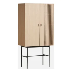 Aparador Array 80 cm, Roble pigmentado blanco