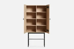 Aparador Array 80 cm, Roble pigmentado blanco