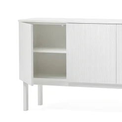 Aparador Beam, Lacado blanco, base blanca