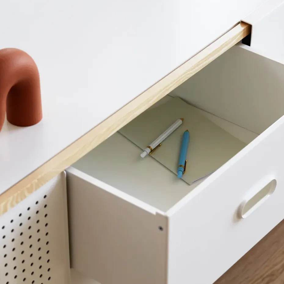 Aparador Kabino large, Blanco