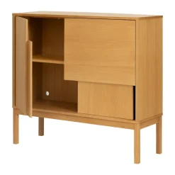 Aparador Layer, Roble, 120x110, con patas