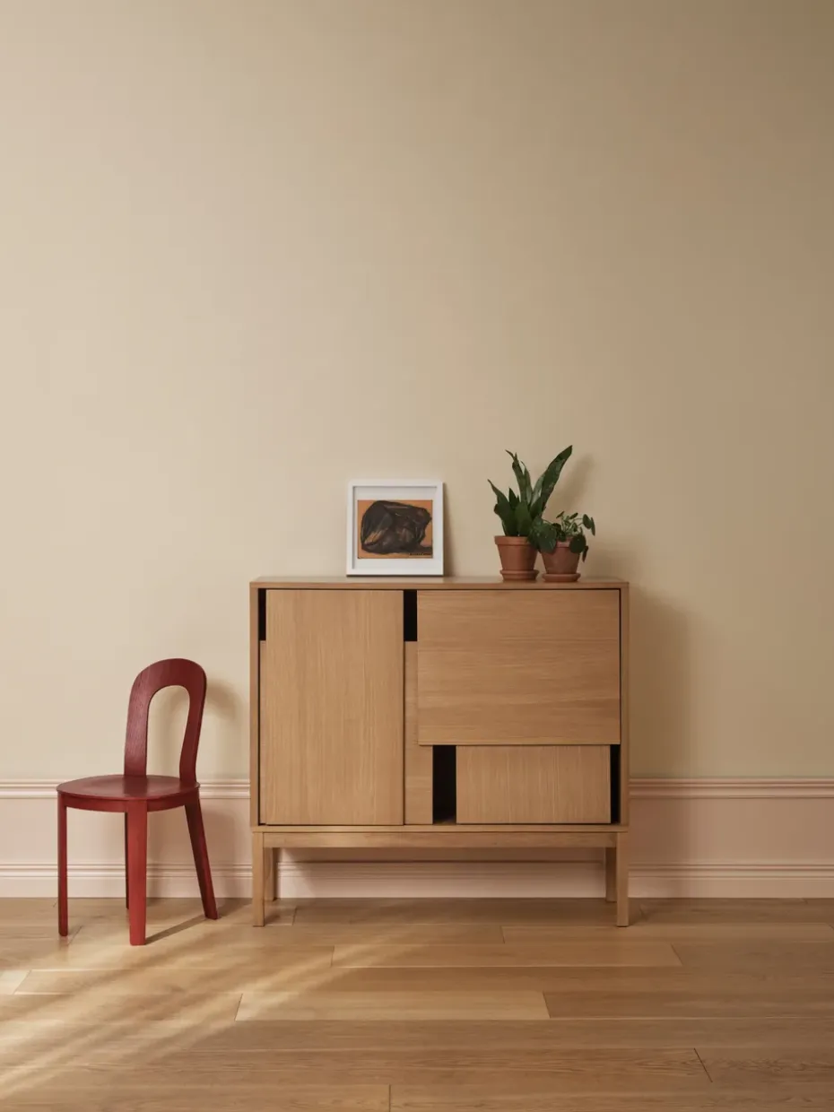 Aparador Layer, Roble, 120x110, con patas