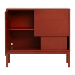Aparador Layer, Rojo, 120x110, con patas