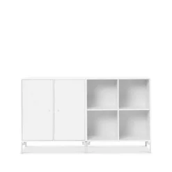 Aparador Pair, New white 101, patas lacadas en blanco