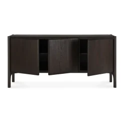 Aparador PI, Teak oscuro, 3 puertas