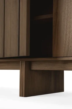 Aparador Pillar, Wild brown teak, 119 cm