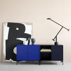 Aparador Save, Antracita 04-patas lacadas en negro