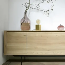 Aparador Shadow, Aceite Ek-Wax 1 puerta 3 cajones