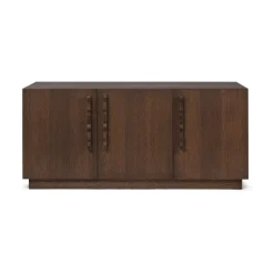 Aparador Unda 146x68x50 cm, Roble manchado oscuro
