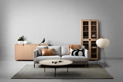 Aparador Vidja, Roble pigmentado blanco