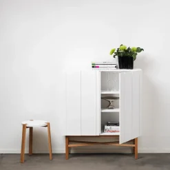 Aparador White Cabinet, Roble