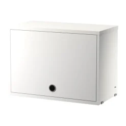Armario con puerta abatible String, Blanco, 58x30 cm