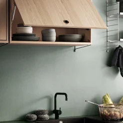 Armario con puerta abatible String, Beige, 78x30 cm