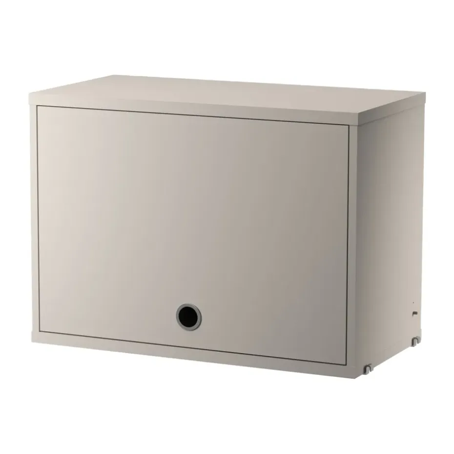 Armario con puerta abatible String, Beige, 58x30 cm