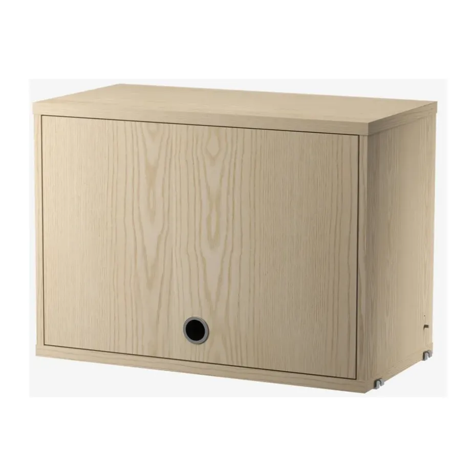 Armario con puerta abatible String, Fresno, 58x30 cm