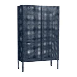 Armario Perforated Cabinet large, Steel blue
