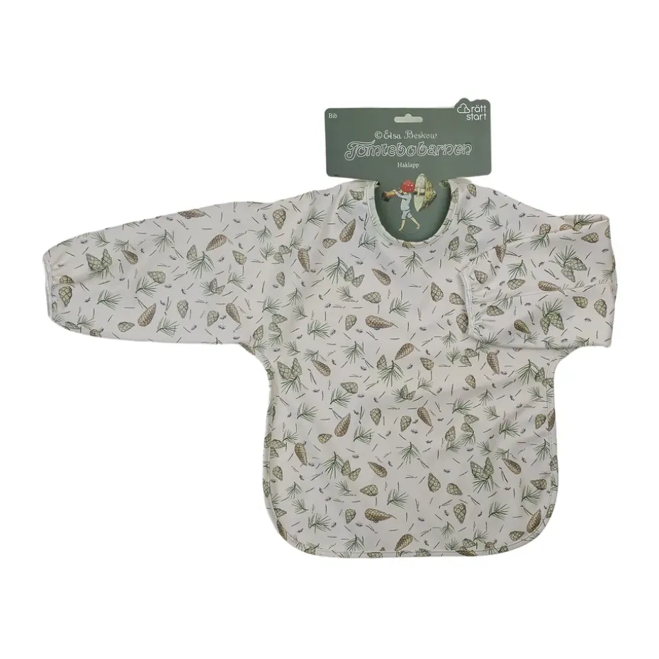 Babero con mangas Elsa Beskow Tomtebobarnen, Verde