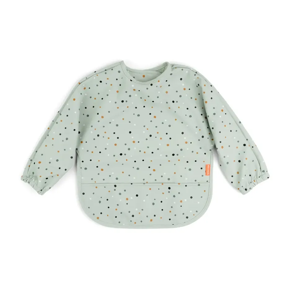 Babero con mangas Happy Dots, Green