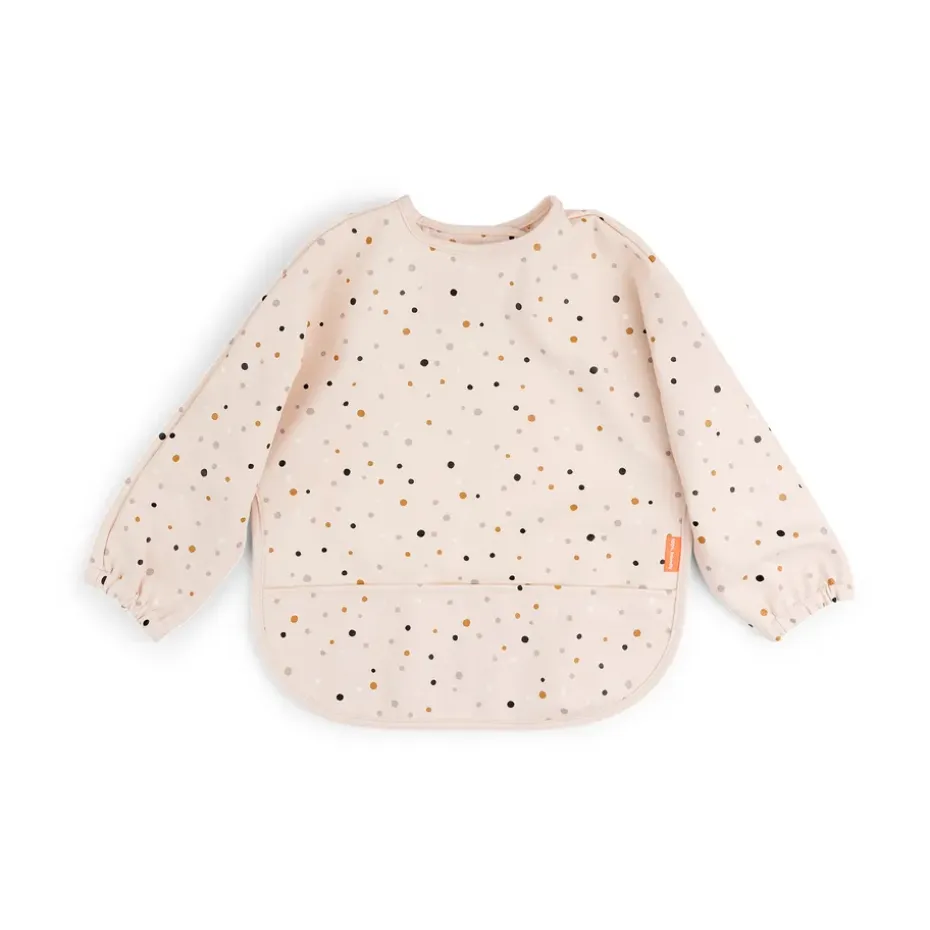 Babero con mangas Happy Dots, Powder