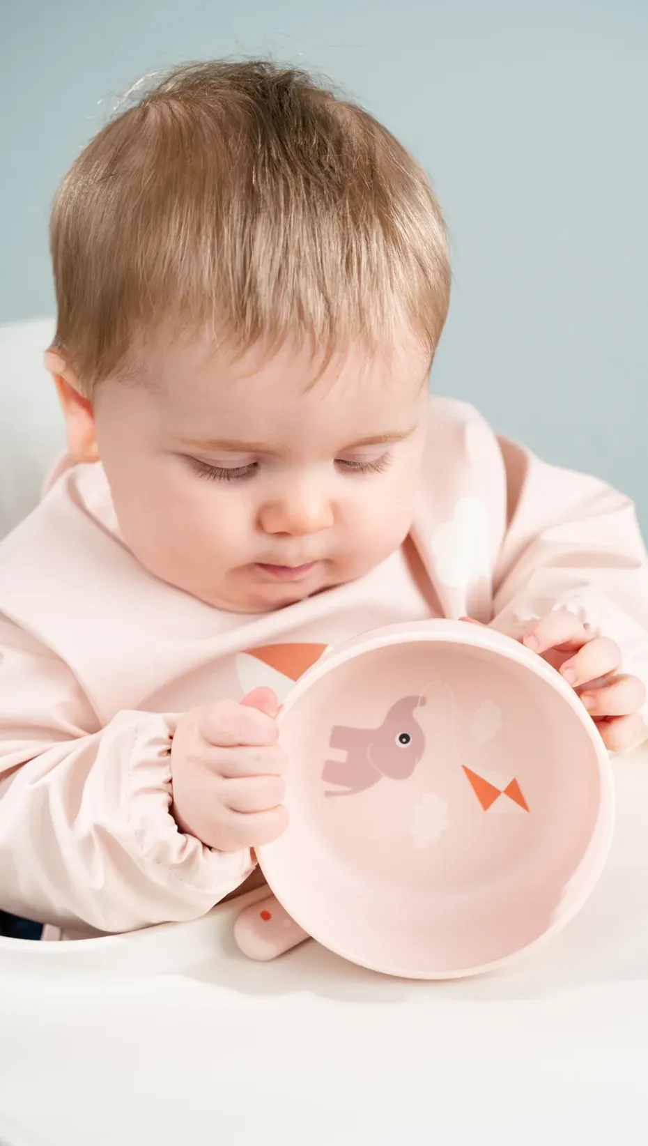 Babero con mangas Playground, Powder