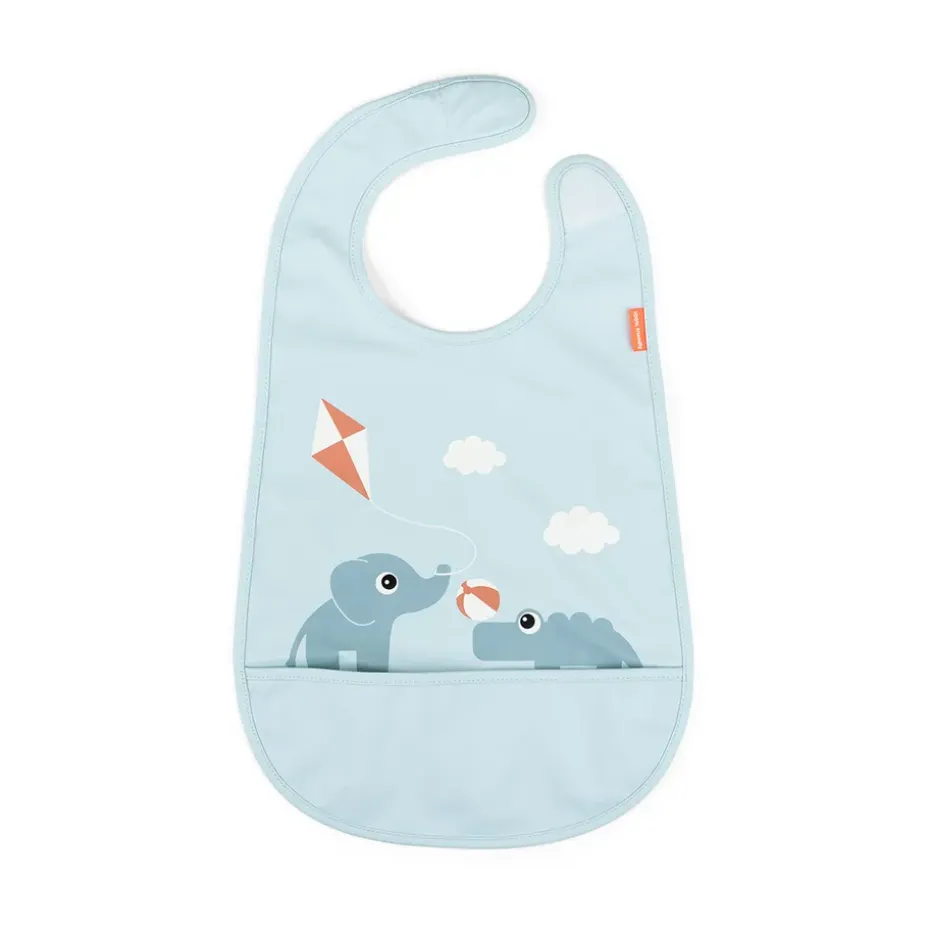 Babero con velcro Playground, Blue