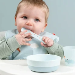 Babero con velcro Playground, Blue