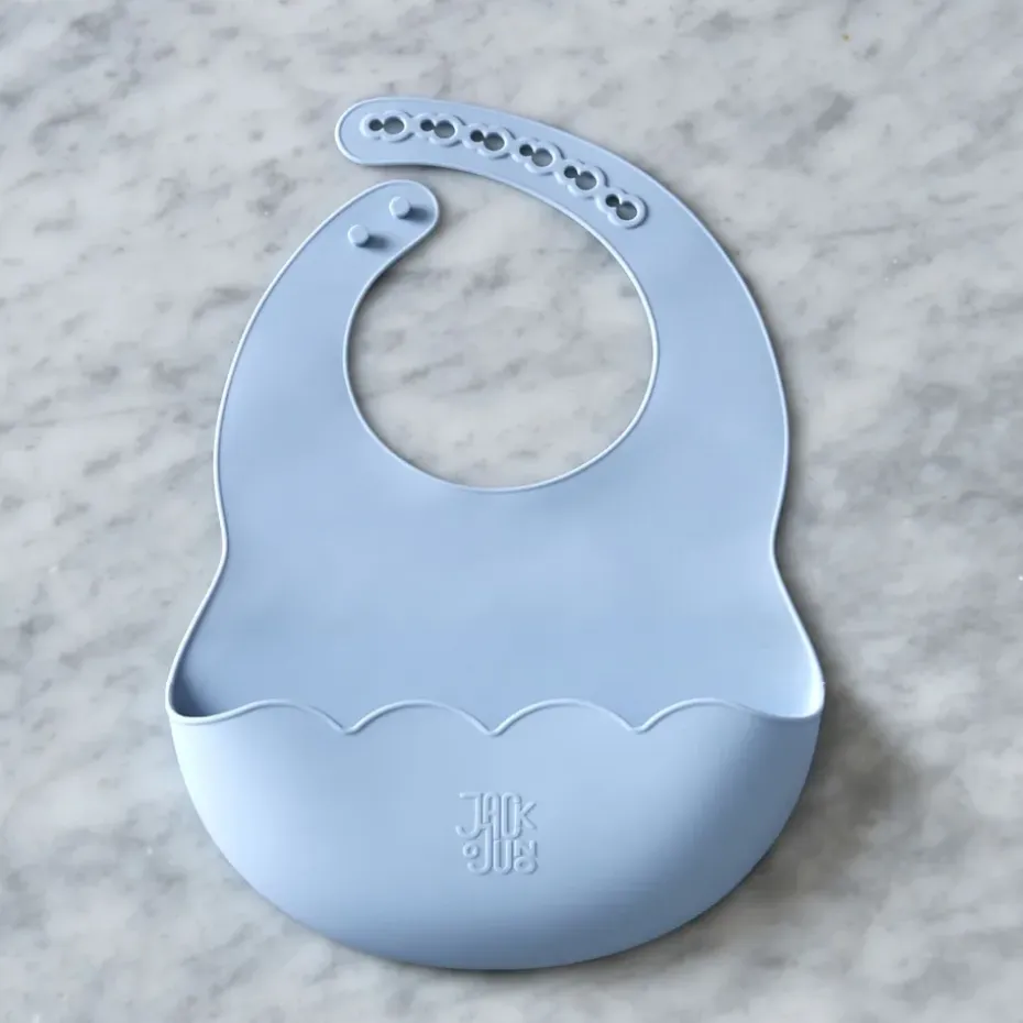 Babero Poppy, Pale blue