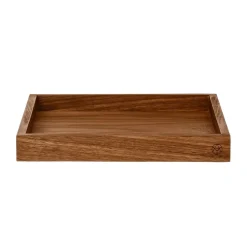 Bandeja cuadrada Unity nogal, pequeño