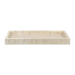 Bandeja de decoración Travertine 16x31 cm, Linen
