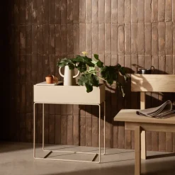 Bandeja de mármol Ferm Living plant box, Beige