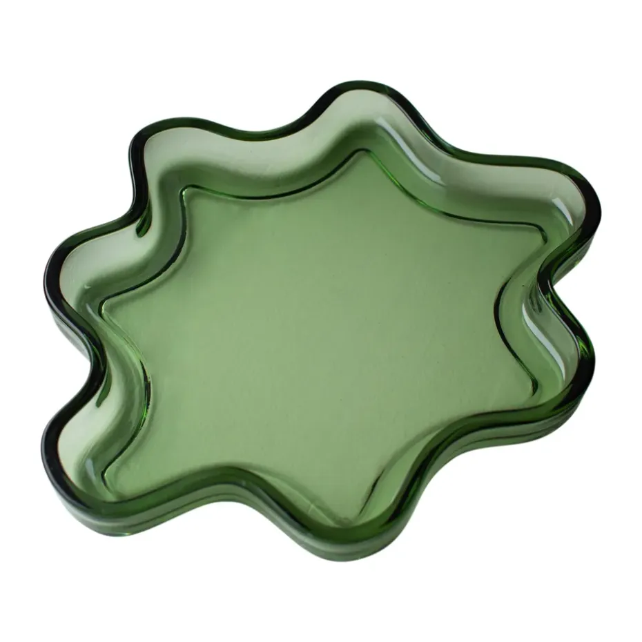 Bandeja decorativa Filter, Green, Ø22×2 cm