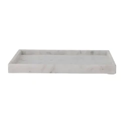 Bandeja decorativa Majsa 35x35 cm, White marble