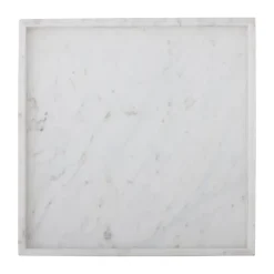Bandeja decorativa Majsa 35x35 cm, White marble