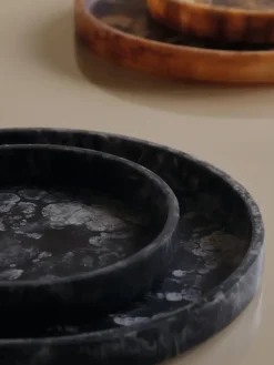 Bandeja decorativa Mist Ø30 cm, Charcoal