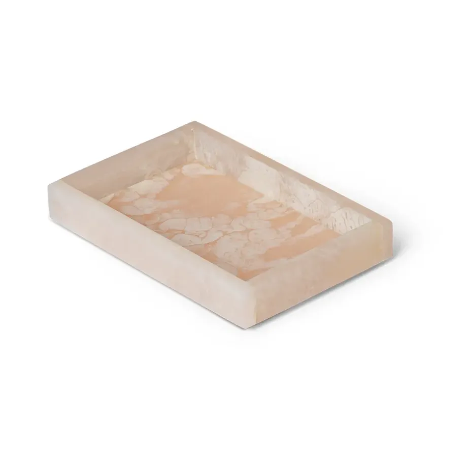 Bandeja decorativa Mist 10x15 cm, Pearl